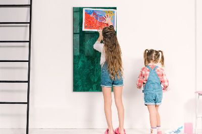 Schreib magnettafel Smaragdblock