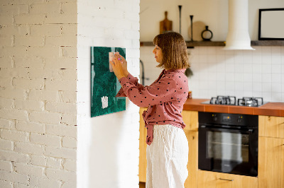 Magnettafel mit Magneten Smaragdblock