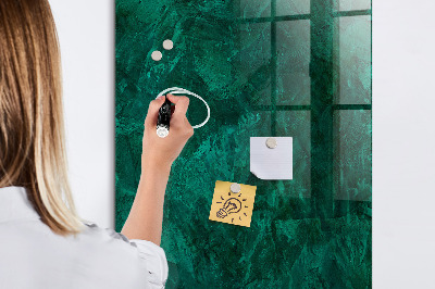 Schreib magnettafel Smaragdblock