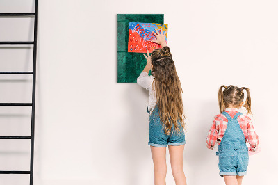 Schreib magnettafel Smaragdblock