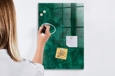 Schreib magnettafel Smaragdblock
