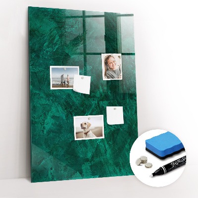 Schreib magnettafel Smaragdblock