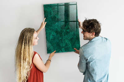 Schreib magnettafel Smaragdblock