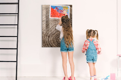 Magnettafel für Kinder Holzmaserung