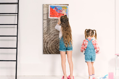 Magnettafel für Kinder Holzmaserung