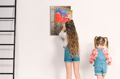 Magnettafel für Kinder Holzmaserung