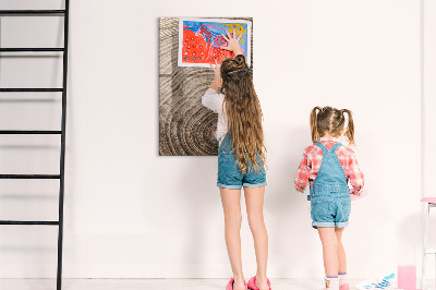 Magnettafel für Kinder Holzmaserung