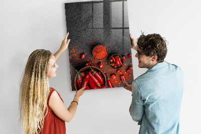 Magnettafel aus Glas Gemahlener Pfeffer