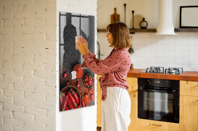 Magnettafel aus Glas Gemahlener Pfeffer