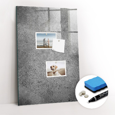 Magnettafel zum schreiben Beton