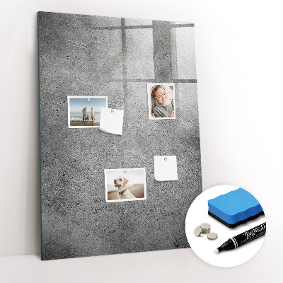 Magnettafel zum schreiben Beton