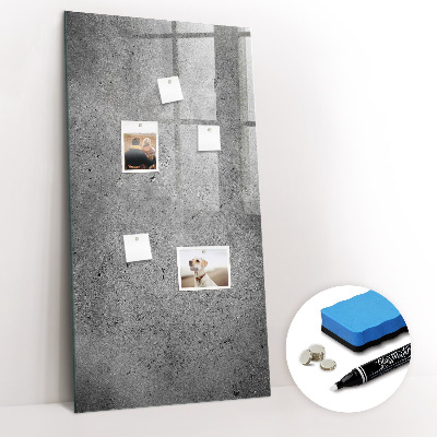 Magnettafel zum schreiben Beton