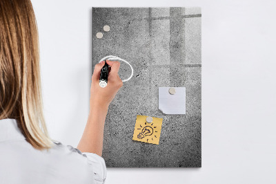 Magnettafel zum schreiben Beton