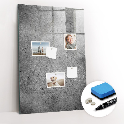 Magnettafel zum schreiben Beton