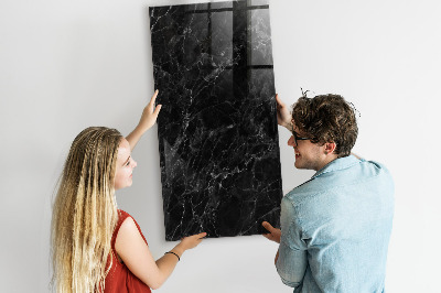 Schreib magnettafel Dunkler Marmor