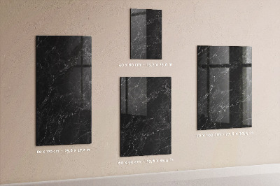Schreib magnettafel Dunkler Marmor