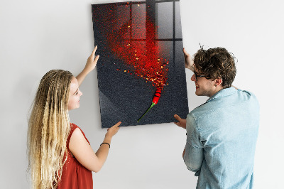 Magnettafel zum schreiben Paprikapulver