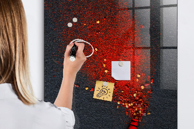 Magnettafel zum schreiben Paprikapulver
