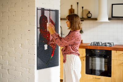 Magnettafel für Kinder Paprikapulver