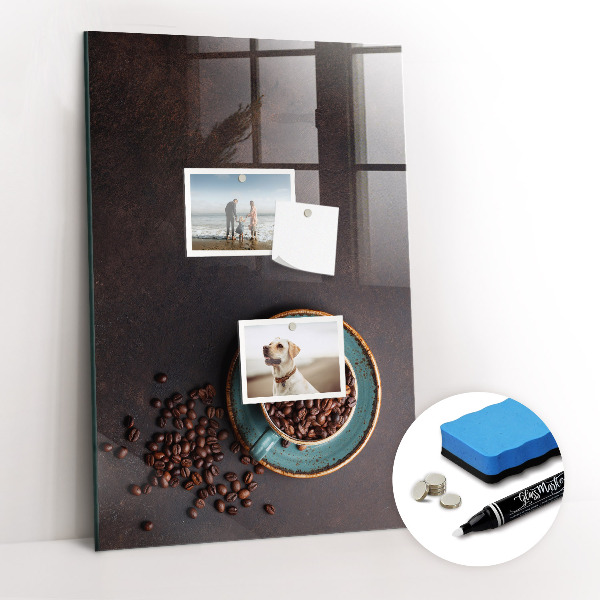 Magnettafel zum schreiben Kaffeebohnen