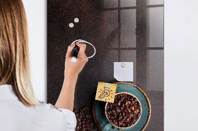 Magnettafel zum schreiben Kaffeebohnen