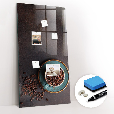 Magnettafel zum schreiben Kaffeebohnen