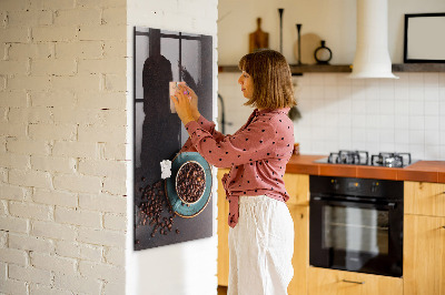 Trocken abwischbare Magnettafel Kaffeebohnen