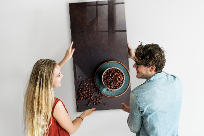 Trocken abwischbare Magnettafel Kaffeebohnen