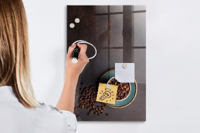 Magnettafel zum schreiben Kaffeebohnen