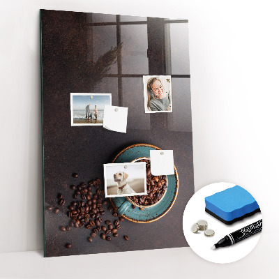 Magnettafel zum schreiben Kaffeebohnen