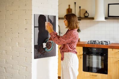 Trocken abwischbare Magnettafel Kaffeebohnen