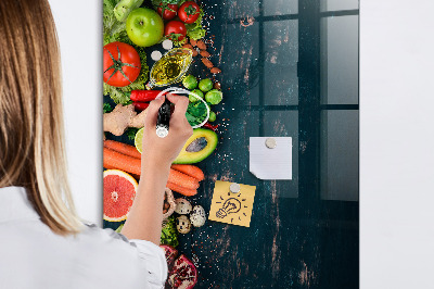 Magnettafel zum schreiben Veganer Tisch