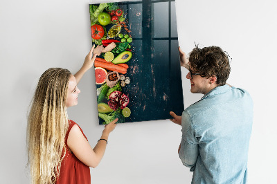 Magnettafel zum schreiben Veganer Tisch