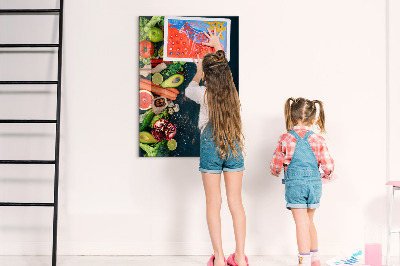 Magnettafel für Kinder Veganer Tisch