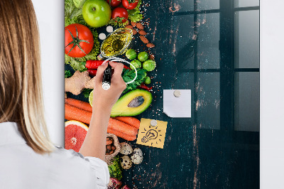Magnettafel zum schreiben Veganer Tisch
