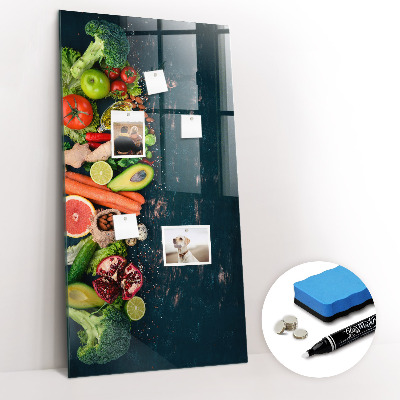 Magnettafel zum schreiben Veganer Tisch