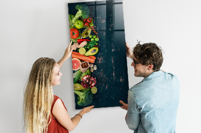 Magnettafel zum schreiben Veganer Tisch