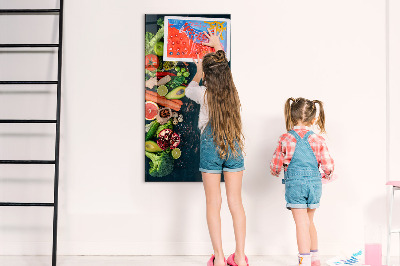 Magnettafel für Kinder Veganer Tisch