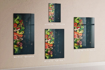 Magnettafel zum schreiben Veganer Tisch