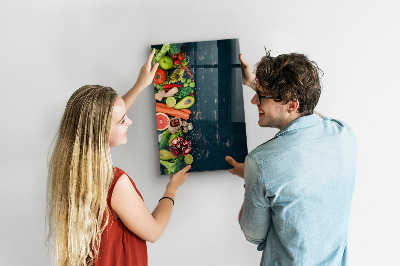 Magnettafel zum schreiben Veganer Tisch
