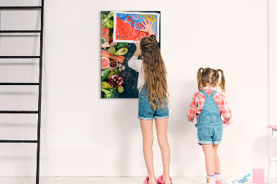 Magnettafel für Kinder Veganer Tisch