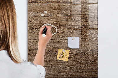 Trocken abwischbare Magnettafel Neues Holz