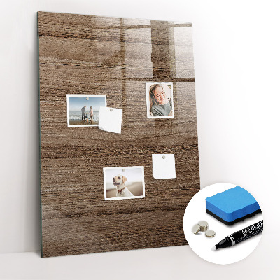 Trocken abwischbare Magnettafel Neues Holz