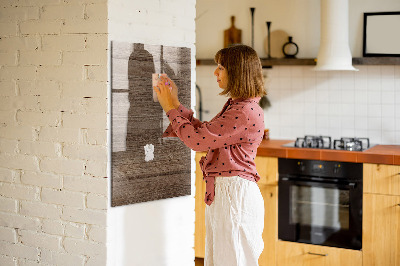 Trocken abwischbare Magnettafel Neues Holz