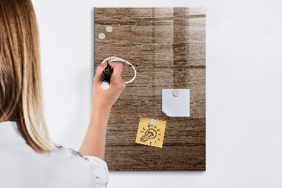 Trocken abwischbare Magnettafel Neues Holz