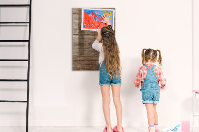 Trocken abwischbare Magnettafel Neues Holz