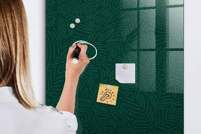 Schreib magnettafel Blätter-Linien-Muster