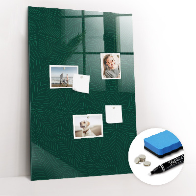 Schreib magnettafel Blätter-Linien-Muster