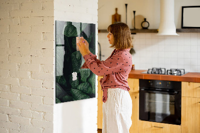 Schreib magnettafel Dschungelpflanzenblätter