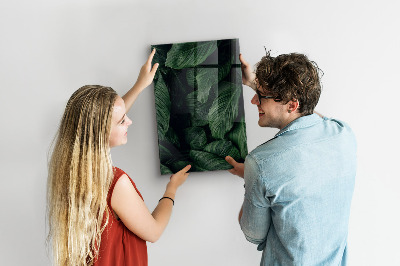 Magnettafel aus Glas Dschungelpflanzenblätter